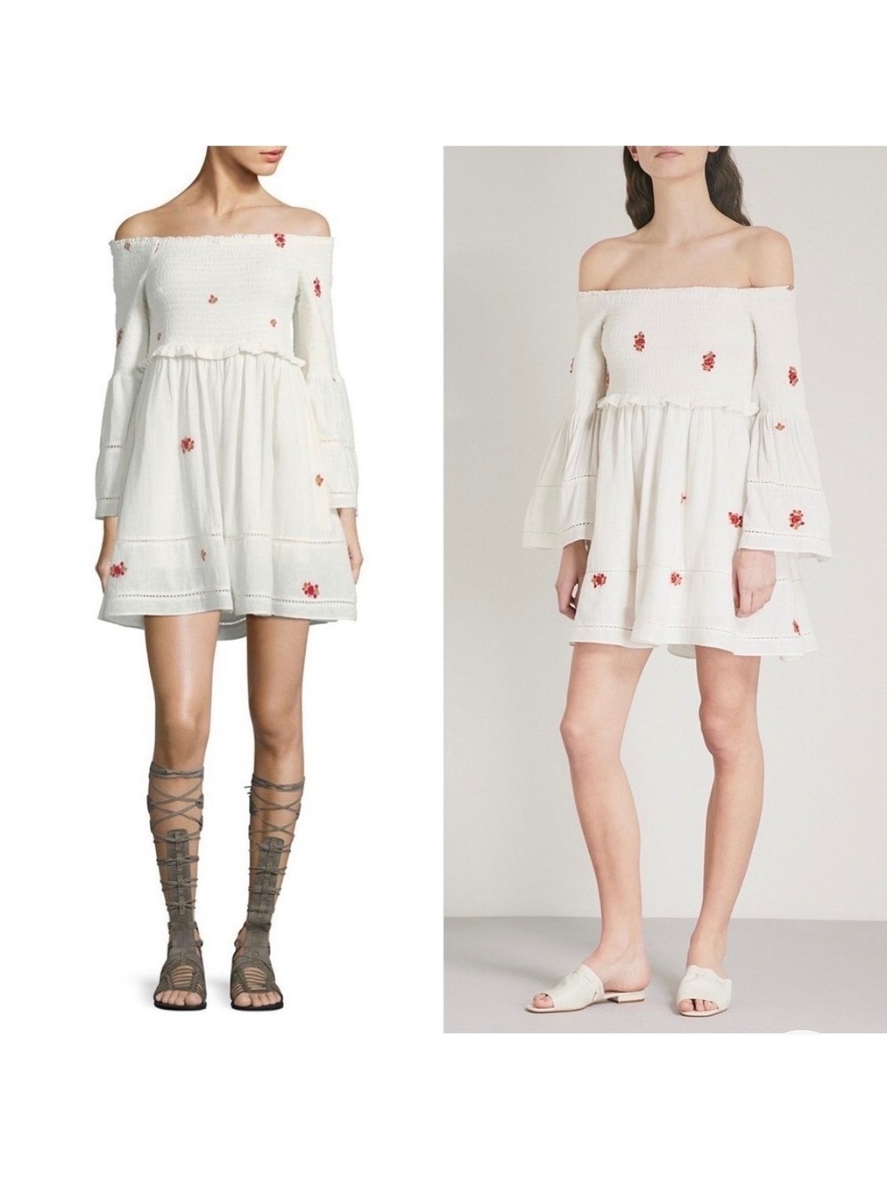 Free People Counting Daisies Embroidered Dress SZ XS